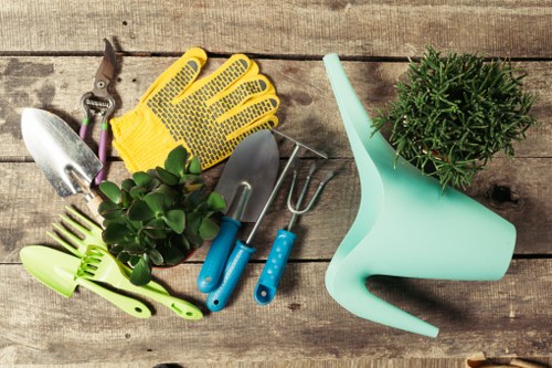 Beautifully mowed lawn by professional gardeners