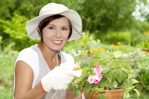 Planning the layout of a garden fence