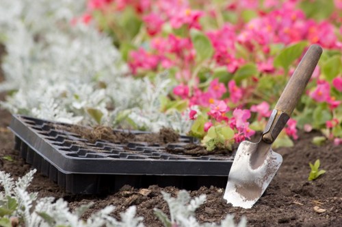 Satisfied homeowner enjoying a well-kept lawn